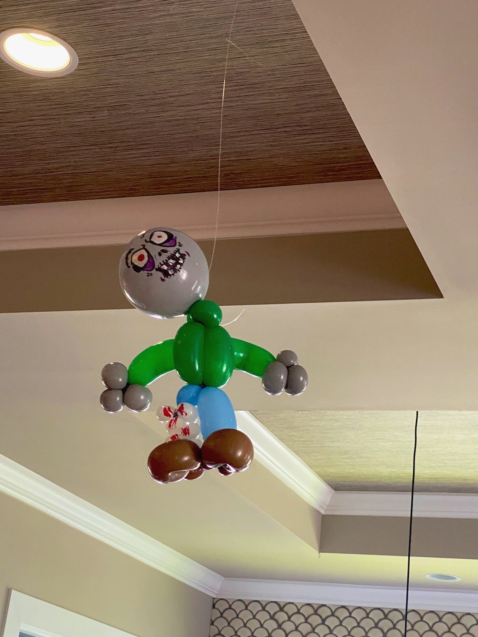 Spooky Halloween balloon sculptures at a Florida event