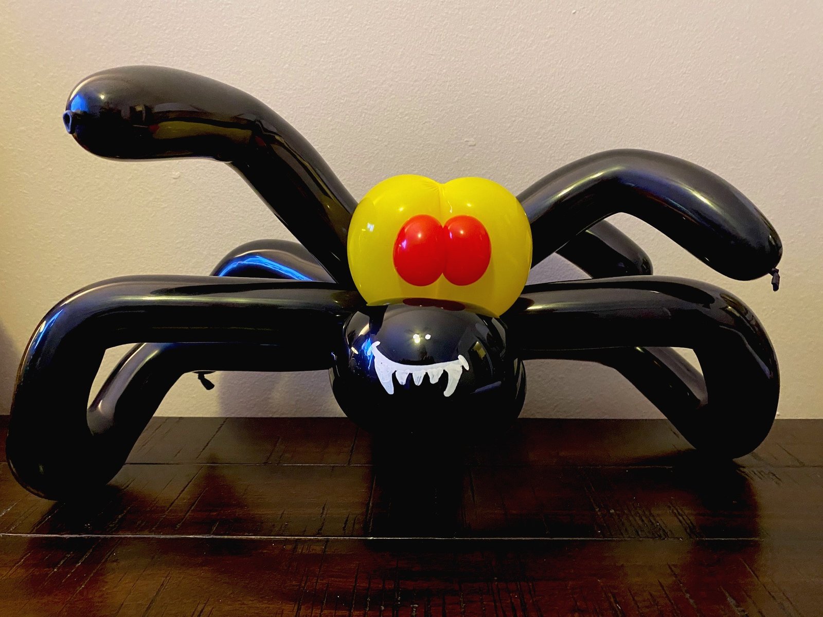 Full venue Halloween transformation with dark themed decor