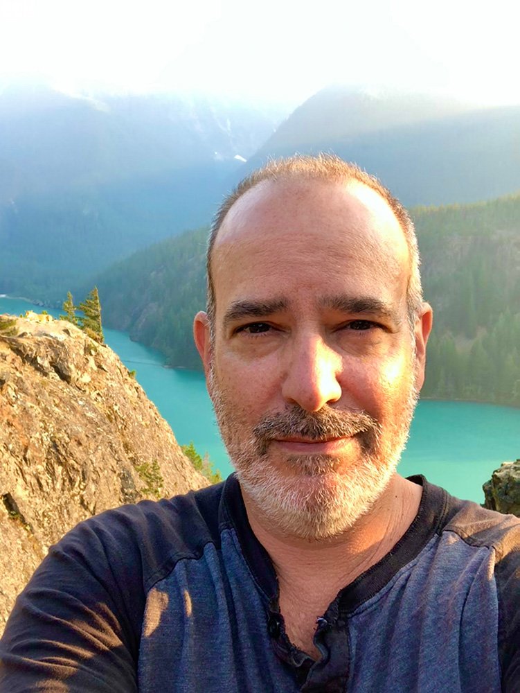 Ed Kevorkian, founder and creative director of Imagination Overdrive, designing a premium event installation